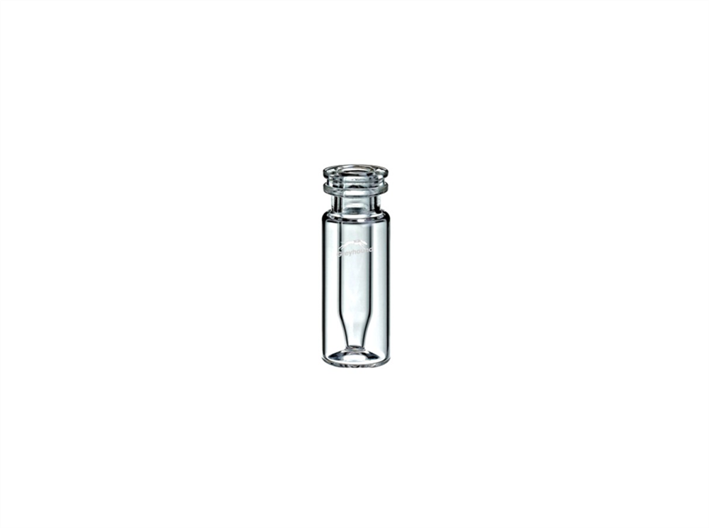 Picture of 300µL Crimp Top/Snap Top Fused Insert Vial, Clear Glass, 11mm Crimp Finish, Q-Clean
